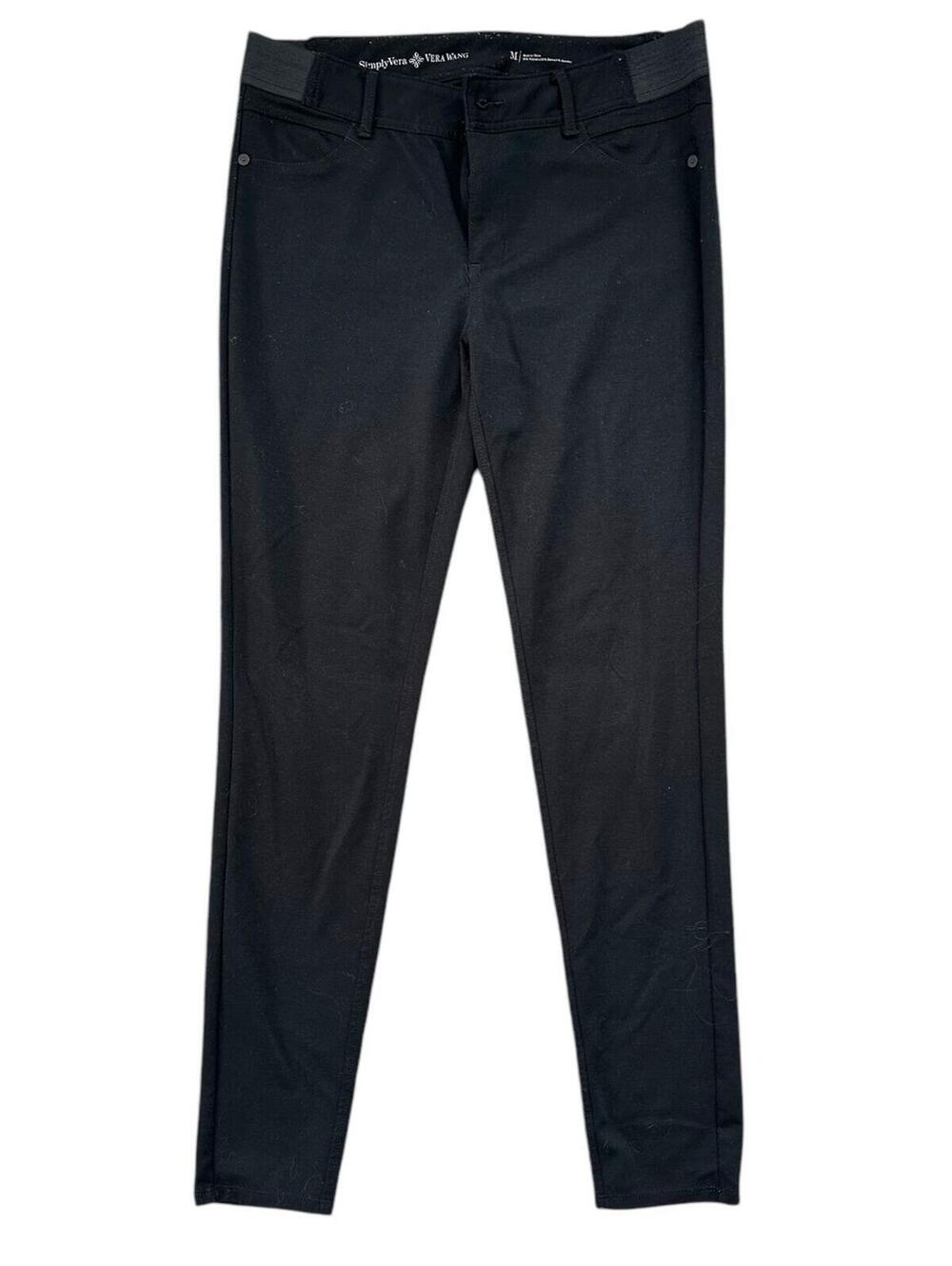 Simply Vera Vera Wang Black Stretch Pants